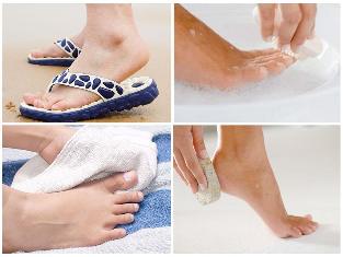 Pilz-Fuß-Haut-Prävention